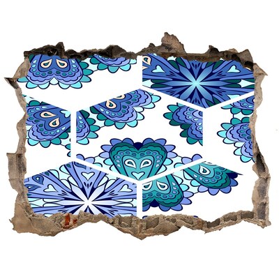 Adesivo buco nel muro Motivo colorato sulla parete