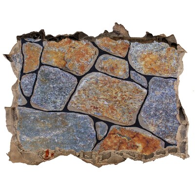 Adesivo buco nel muro Muro in rovina con pietre