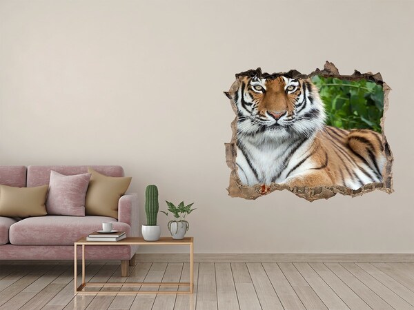 Sticker buco nel muro Tigre nel suo habitat naturale