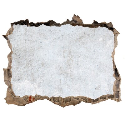 Finto buco nel muro 3D Un muro danneggiato con uno sfondo blu