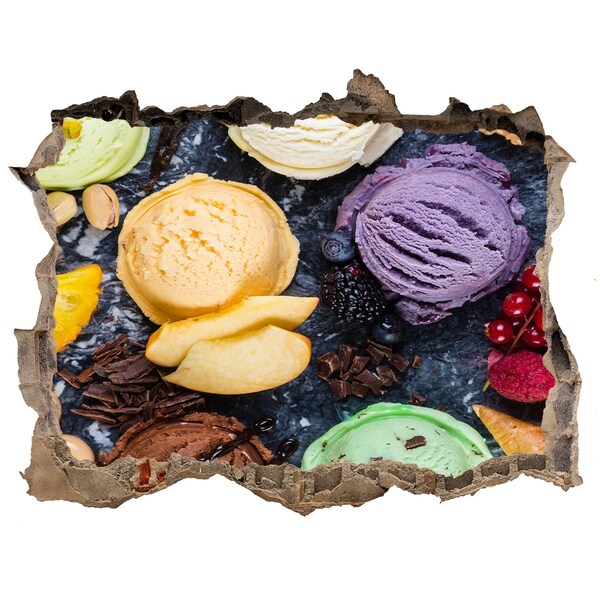 Adesivo buco nel muro Follia di ghiaccio