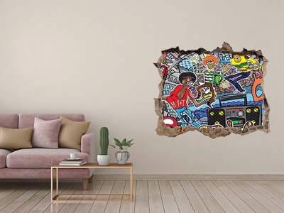 Finto buco nel muro 3D Festa cittadina della gioia