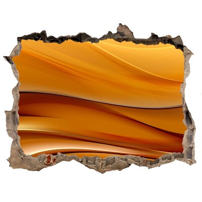 Adesivo buco nel muro Onda dorata nel muro