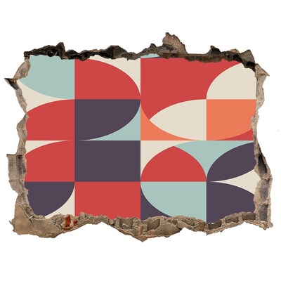 Sticker buco nel muro Geometria tra le rovine