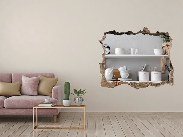 Adesivo buco nel muro Cucina in stile loft