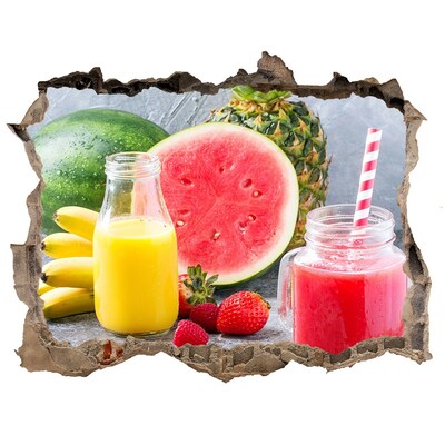 Sticker buco nel muro Un paradiso di cocktail fruttati