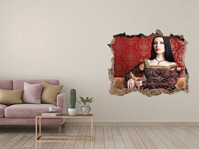 Finto buco nel muro 3D Principessa tra le rocce