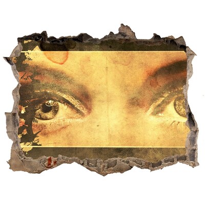 Finto buco nel muro 3D Occhi da dietro il muro