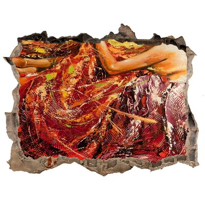 Adesivo buco nel muro Il mondo sommerso dei colori