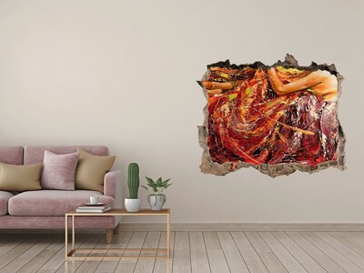 Adesivo buco nel muro Il mondo sommerso dei colori