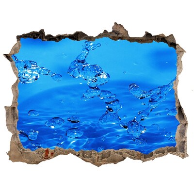 Finto buco nel muro 3D Oasi d'acqua nel muro