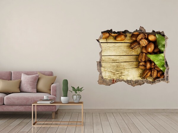 Adesivo buco nel muro Caffè in una buca di cemento