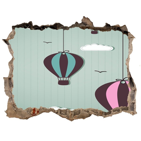 Adesivo buco nel muro Palloncini nel cielo