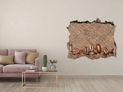 Finto buco nel muro 3D Caffè in un muro in rovina