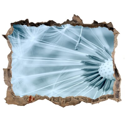 Adesivo buco nel muro Il mondo floreale dietro il muro