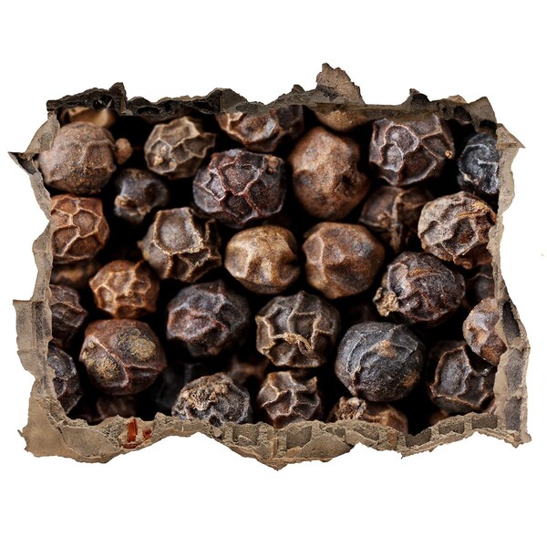 Adesivo buco nel muro Spezie d'oro in un buco nel muro