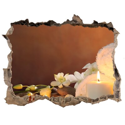 Sticker buco nel muro Rilassati alla spa