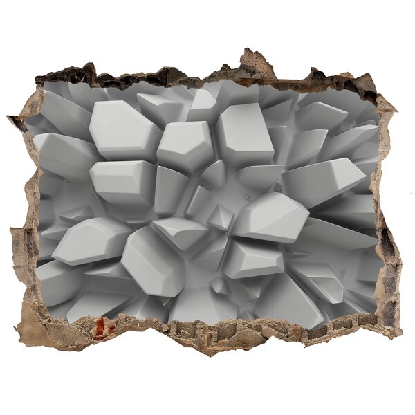 Sticker buco nel muro Muro di cristallo rotto