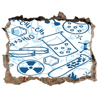 Finto buco nel muro 3D Laboratorio scientifico