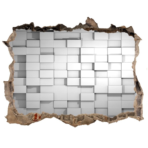 Sticker buco nel muro Spazio moderno dietro il muro