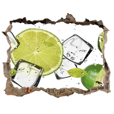 Adesivo buco nel muro Un cocktail rinfrescante al lime