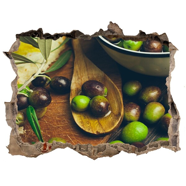 Adesivo buco nel muro Olive in cucina