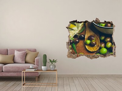 Adesivo buco nel muro Olive in cucina