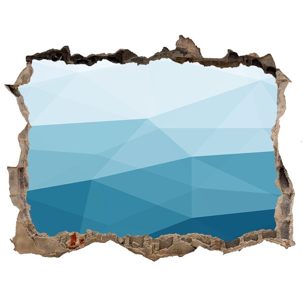 Adesivo buco nel muro Il mondo sottomarino nella buca