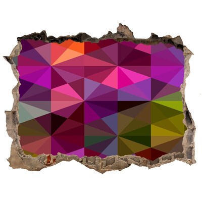 Adesivo buco nel muro Vetrate colorate nel buco nel muro