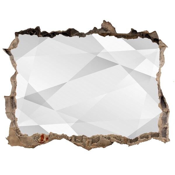 Adesivo buco nel muro Muro spezzato con immagine speculare