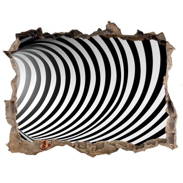Sticker buco nel muro L'illusione di un tunnel rotante