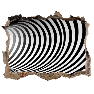 Sticker buco nel muro L'illusione di un tunnel rotante