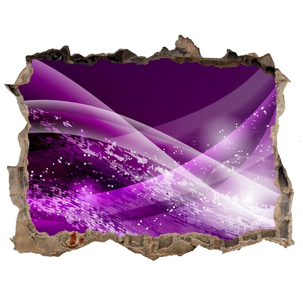 Sticker buco nel muro Spazio viola nel muro