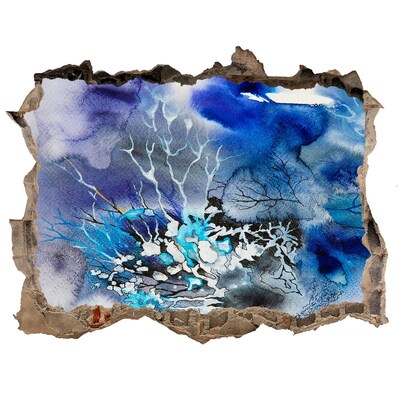 Finto buco nel muro 3D Il mondo sottomarino nella buca