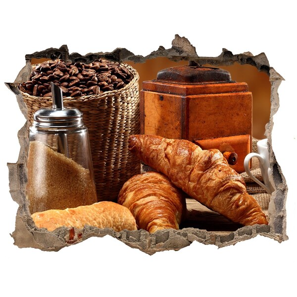 Finto buco nel muro 3D Festa al caffè