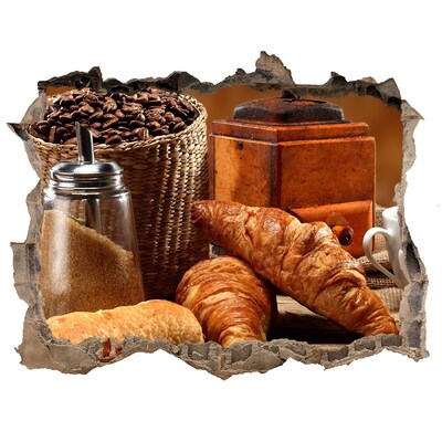 Finto buco nel muro 3D Festa al caffè