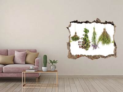 Sticker buco nel muro Angolo delle erbe aromatiche in cucina