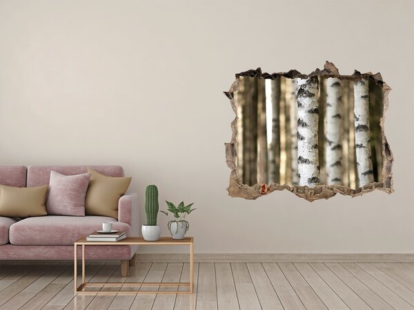 Sticker buco nel muro Un'oasi forestale in cemento