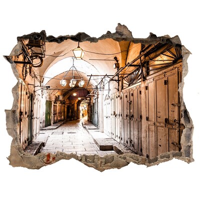 Sticker buco nel muro Il fascino del vecchio bazar