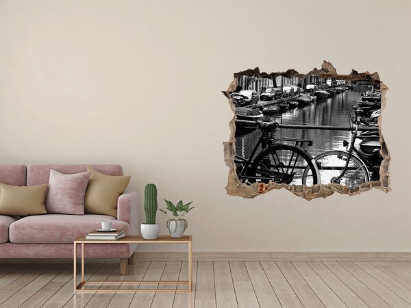 Finto buco nel muro 3D Canale ciclabile