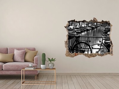 Finto buco nel muro 3D Canale ciclabile