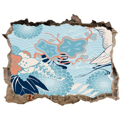 Sticker buco nel muro Il mondo sottomarino dei coralli