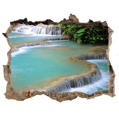 Sticker buco nel muro Cascate in un paradiso tropicale