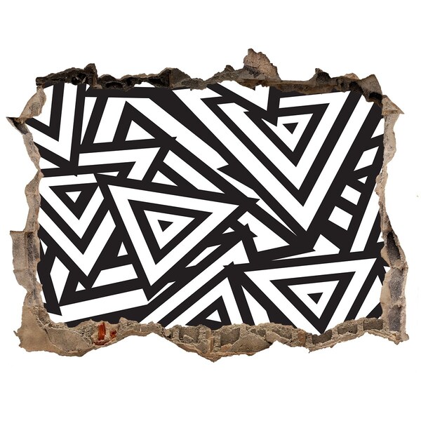Sticker buco nel muro Modelli geometrici astratti