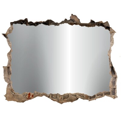 Finto buco nel muro 3D Parete con specchio rotto