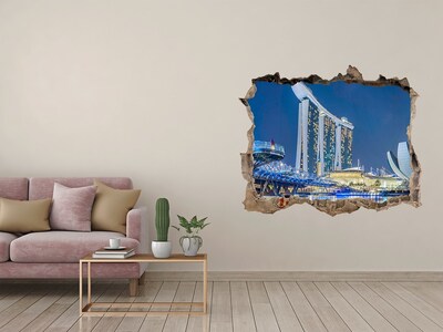 Adesivo buco nel muro Architettura moderna a Singapore