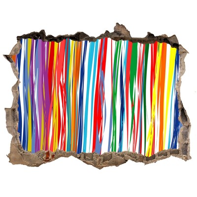 Adesivo buco nel muro Un'esplosione di creatività e colori