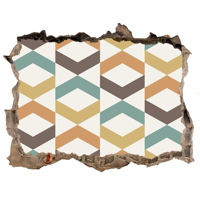 Finto buco nel muro 3D Motivi geometrici sulla parete