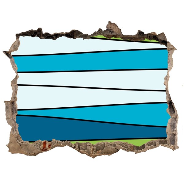 Adesivo buco nel muro Interno astratto del muro