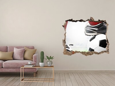 Finto buco nel muro 3D Passione calcistica oltre le mura